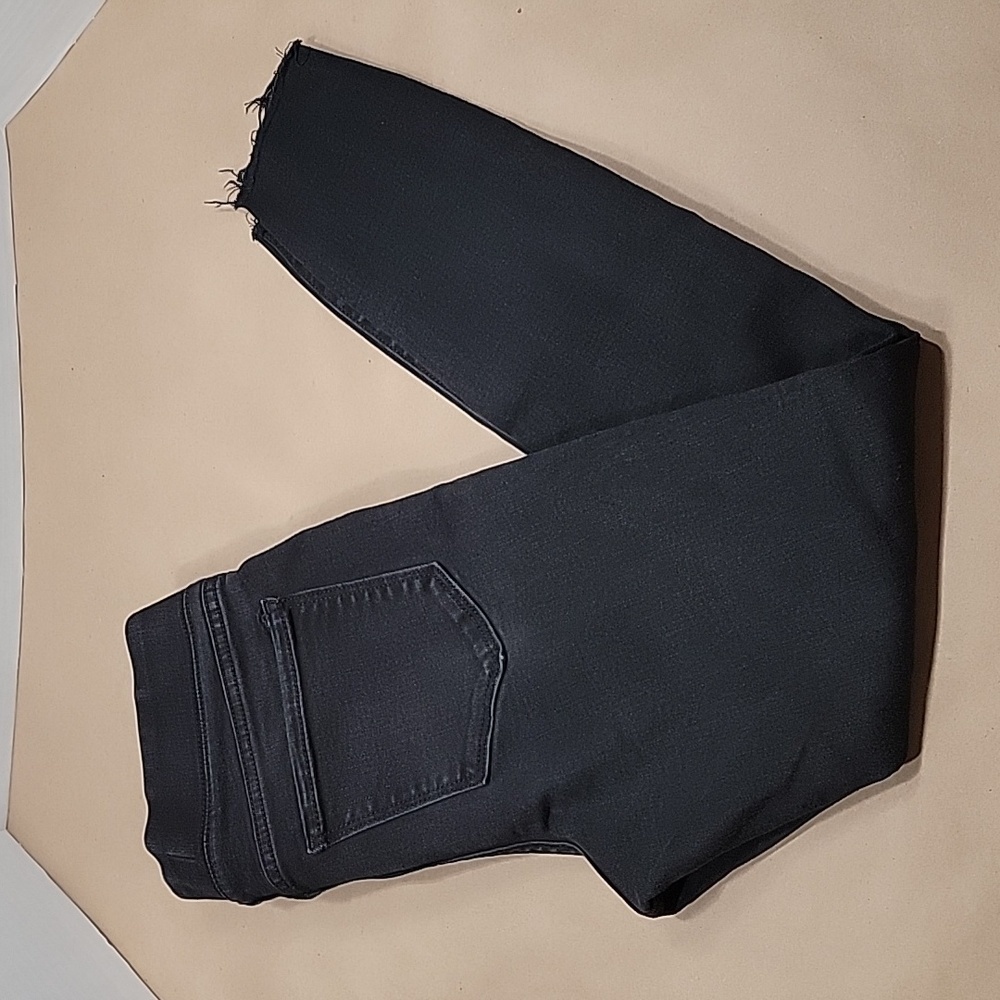 Old Navy, Size 4 "Rockstar Super Skinny Jeggings, Mid Rise", Black, Distressed